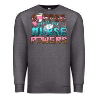 Charcoal Heather coffee gives me nurse powers bbs Premium Sweatshirt - BundleAndBundleShop