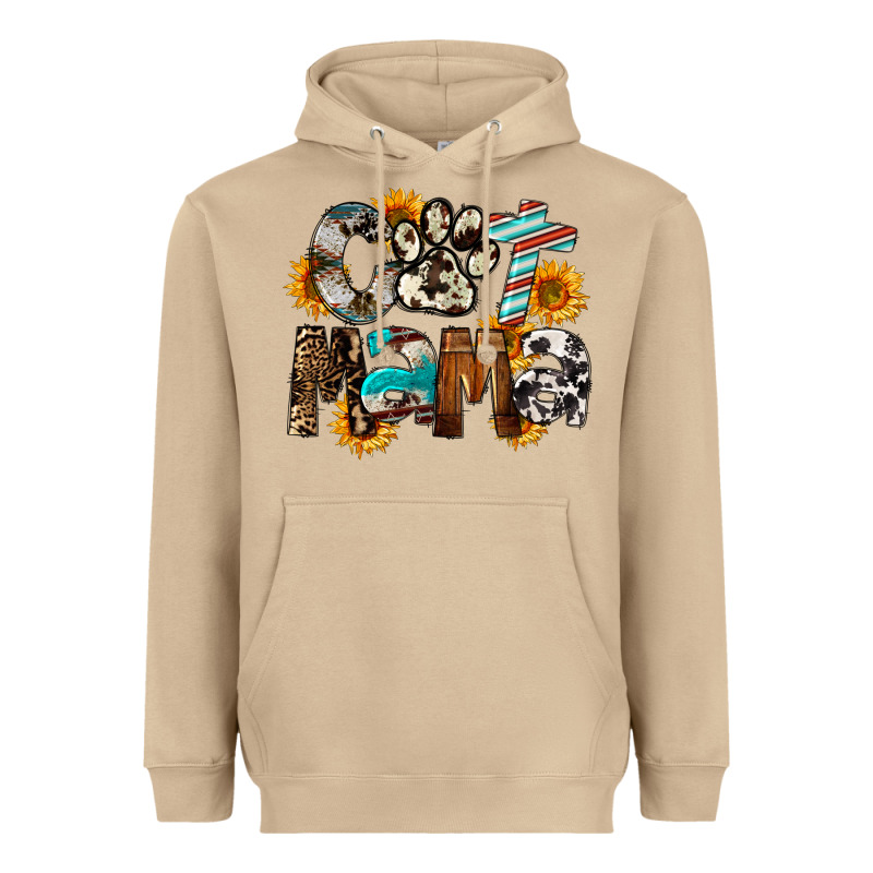 Western Cat Mama Mother's Day Heavyweight Hoodie by FaDigitalArtStudio | Teevron