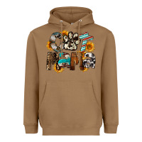 Toasted Coconut Western Cat Mama Mother's Day Heavyweight Hoodie - FaDigitalArtStudio