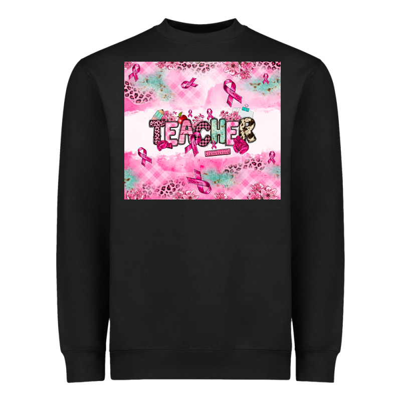 Breast Cancer Teacher Heavyweight Sweatshirt by NancyCooperArtShop | Teevron