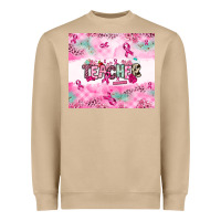 Mushroom Breast Cancer Teacher Heavyweight Sweatshirt - NancyCooperArtShop