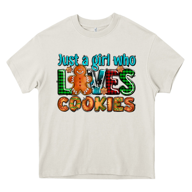 Just A Girl Who Loves Cookies Heavy Core Tee by AdoDesignShop | Teevron