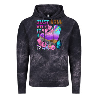 Cloud Black just roll with it Vintage Hoodie - BundleAndBundleShop