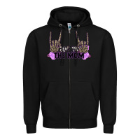 Black Rockin' the Mom Zipper Hoodie - CowGirlArtShop