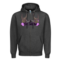 Charcoal Heather Rockin' the Mom Zipper Hoodie - CowGirlArtShop