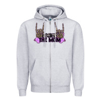 Heather Grey Rockin' the Mom Zipper Hoodie - CowGirlArtShop