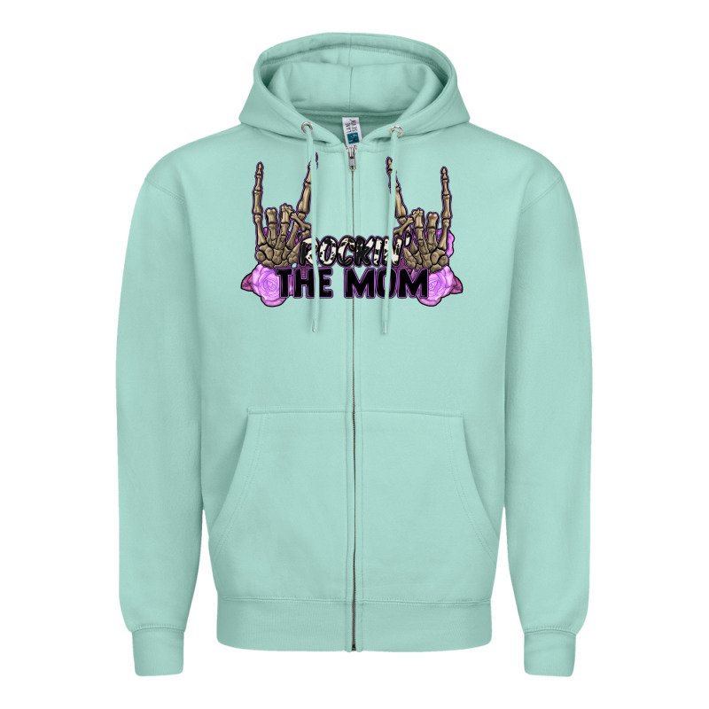 Rockin' The Mom Zipper Hoodie by CowGirlArtShop | Teevron