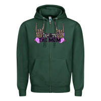 Sports Green Rockin' the Mom Zipper Hoodie - CowGirlArtShop