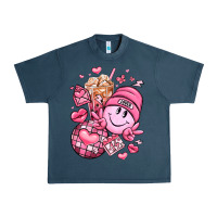 Midnight Navy retro valentines day Urban Heavy Tee - LillyAllenDesigns