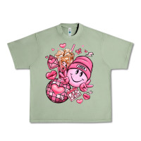 Oil Green retro valentines day Urban Heavy Tee - LillyAllenDesigns