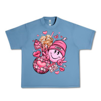 Pebble Blue retro valentines day Urban Heavy Tee - LillyAllenDesigns