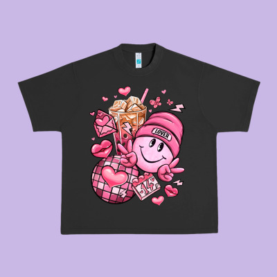 Retro Valentines Day Urban Heavy Tee Designed By Lillyallendesigns