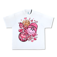 White retro valentines day Urban Heavy Tee - LillyAllenDesigns