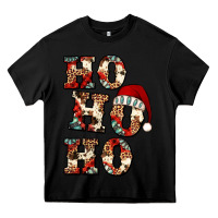 Black ho ho ho western christmas Heavy Core Tee - Jasminsmagicworld