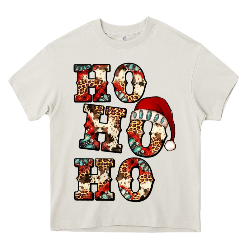 Ho Ho Ho Western Christmas Heavy Core Tee by Jasminsmagicworld | Teevron