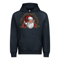 Navy i love a man with a bearo Urban Hoodie - CowhideDigitalArt