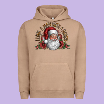 I Love A Man With A Bearo Urban Hoodie Designed By Cowhidedigitalart