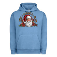 Pigment Pebble Blue i love a man with a bearo Urban Hoodie - CowhideDigitalArt