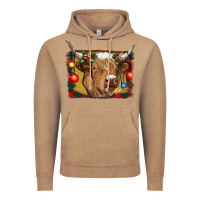 Vintage Coffee highland cow christmas Vintage Hoodie - RanaPortraitStore