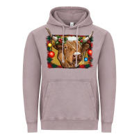 Vintage Zinc highland cow christmas Vintage Hoodie - RanaPortraitStore