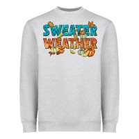 Heather Grey Fall Heavyweight Sweatshirt - texasbilliewilder
