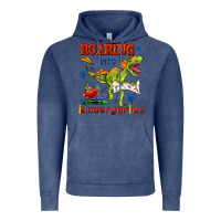 Vintage Denim roaring into kindergarten Vintage Hoodie - BundleAndBundleShop