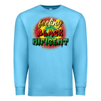Ocean Blue feeling blacknificent Premium Sweatshirt - FaDigitalArtStudio