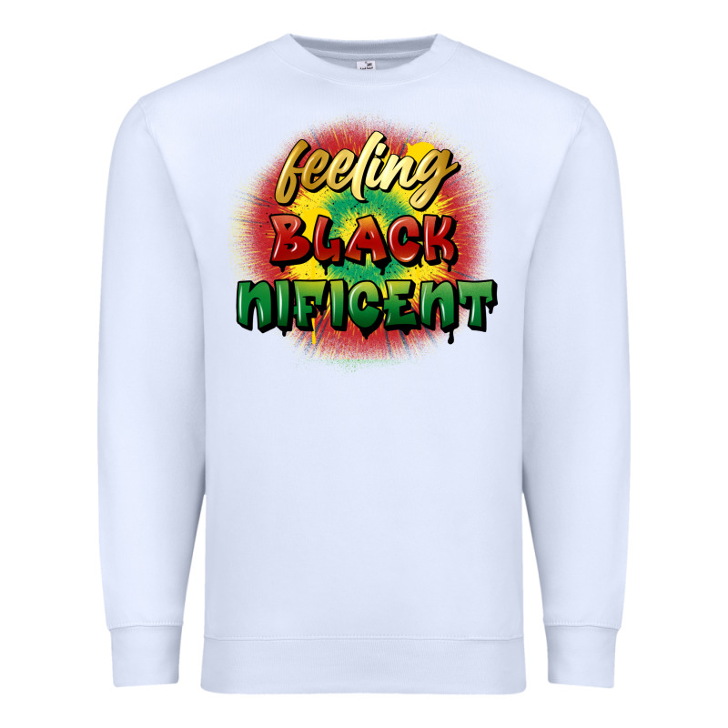 Feeling Blacknificent Premium Sweatshirt by FaDigitalArtStudio | Teevron