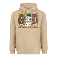 Mushroom with god all things are possible with snowman bbs Heavyweight Hoodie - BundleAndBundleShop