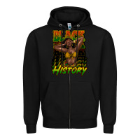 Black Black history afro woman Zipper Hoodie - HowdyJamesFarm
