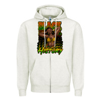 Oatmeal Heather Black history afro woman Zipper Hoodie - HowdyJamesFarm