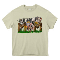 Mossy Western Mom With Spotted Pig And Baby Pig Heavy Core Tee - LillyAllenDesigns