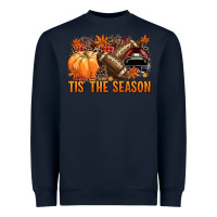 Navy Tis' the season Football and maroon helmet Heavyweight Sweatshirt - NancyCooperArtShop