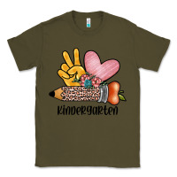 Army Green peace love kindergarten Classic Tee - JahusDesignShop