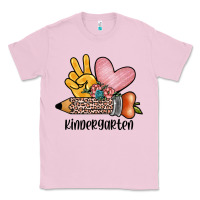 Bubblegum Pink peace love kindergarten Classic Tee - JahusDesignShop