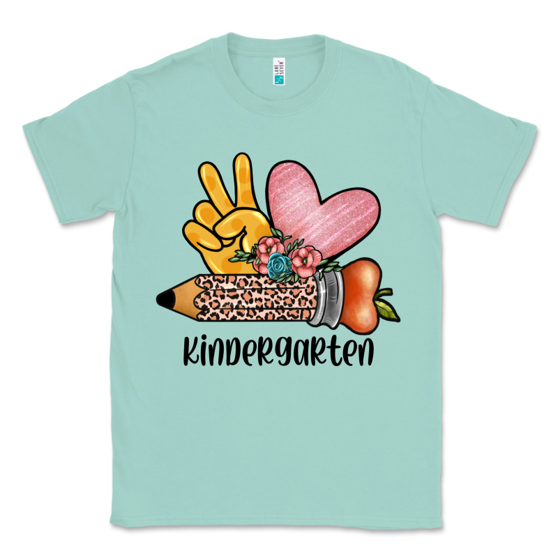 Peace Love Kindergarten Classic Tee by JahusDesignShop | Teevron