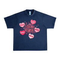 Navy you are enough valentines day Urban Heavy Tee - LillyAllenDesigns