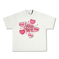 Pistachio you are enough valentines day Urban Heavy Tee - LillyAllenDesigns