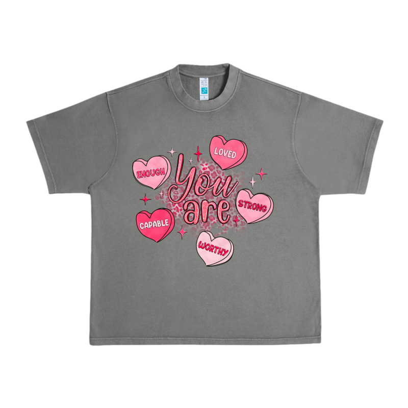 You Are Enough Valentines Day Urban Heavy Tee by LillyAllenDesigns | Teevron