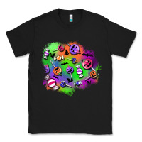 Black halloween candy patches Classic Tee - BundleAndBundleShop