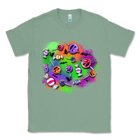 Sage halloween candy patches Classic Tee - BundleAndBundleShop