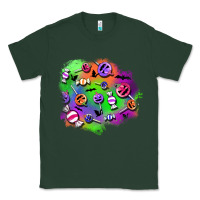 Sports Green halloween candy patches Classic Tee - BundleAndBundleShop