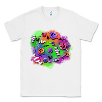 White halloween candy patches Classic Tee - BundleAndBundleShop