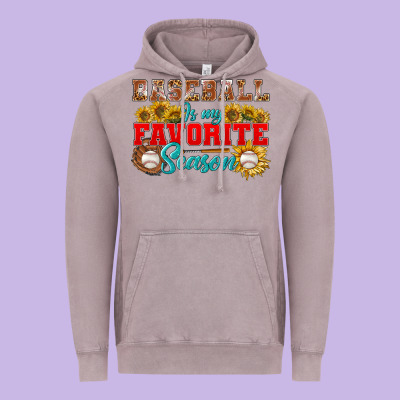 Baseball Is My Favorite Season Vintage Hoodie Designed By Bundleandbundleshop