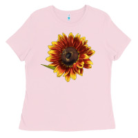 Bubblegum Pink ring o fine sunflower Ladies Tee - LillyAllenDesigns