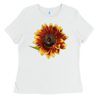 White ring o fine sunflower Ladies Tee - LillyAllenDesigns