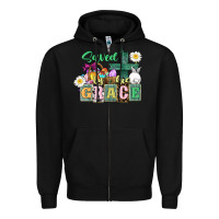 Black Saved by his grace Easter Zipper Hoodie - CowGirlArtShop