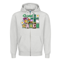 Dove Grey Saved by his grace Easter Zipper Hoodie - CowGirlArtShop