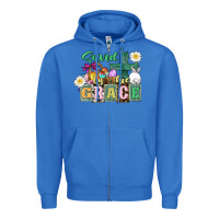True Royal Saved by his grace Easter Zipper Hoodie - CowGirlArtShop