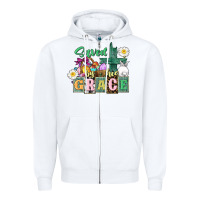 White Saved by his grace Easter Zipper Hoodie - CowGirlArtShop